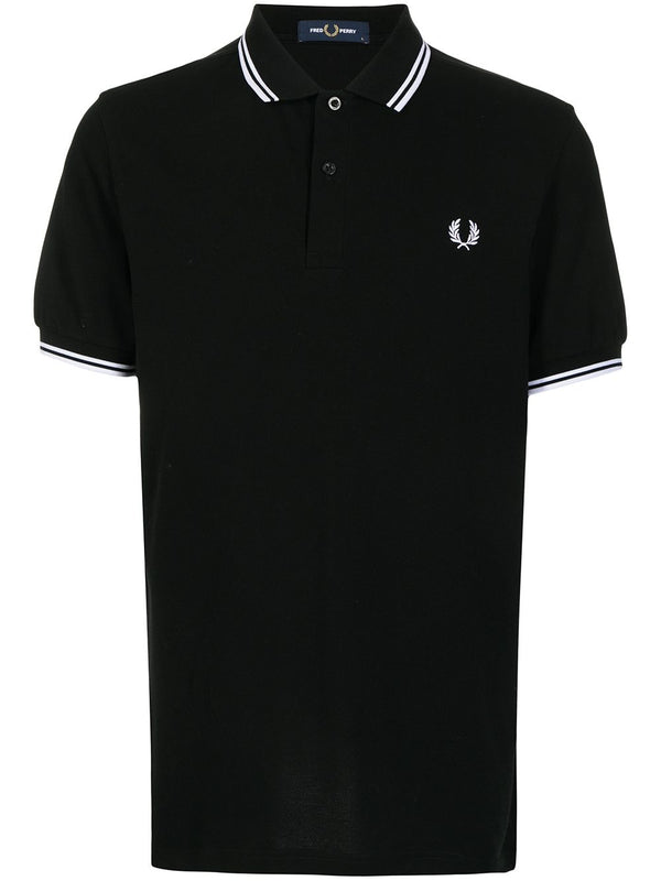 logo-embroidered polo shirt