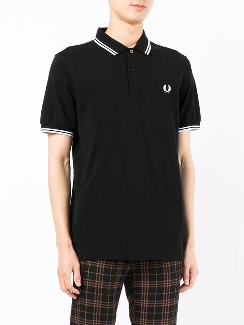 logo-embroidered polo shirt