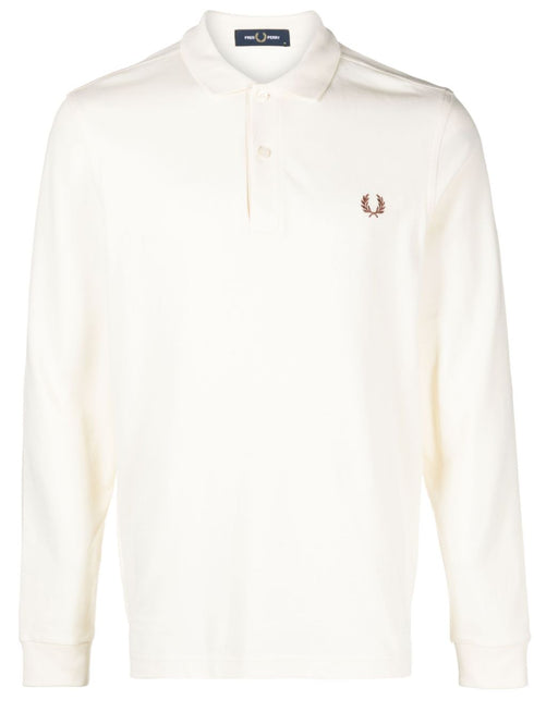 logo-embroidered cotton polo shirt