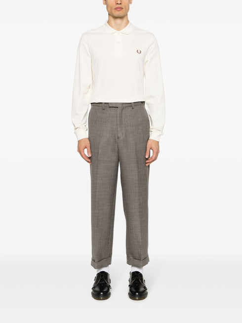 logo-embroidered cotton polo shirt