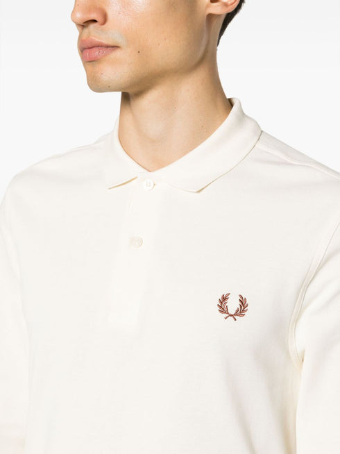 logo-embroidered cotton polo shirt