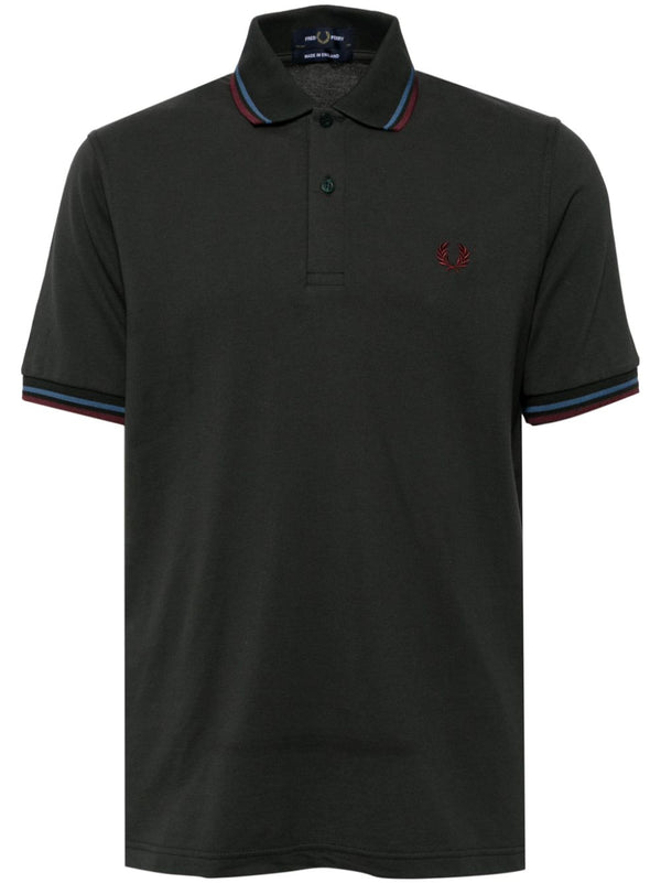 logo-embroidered polo shirt