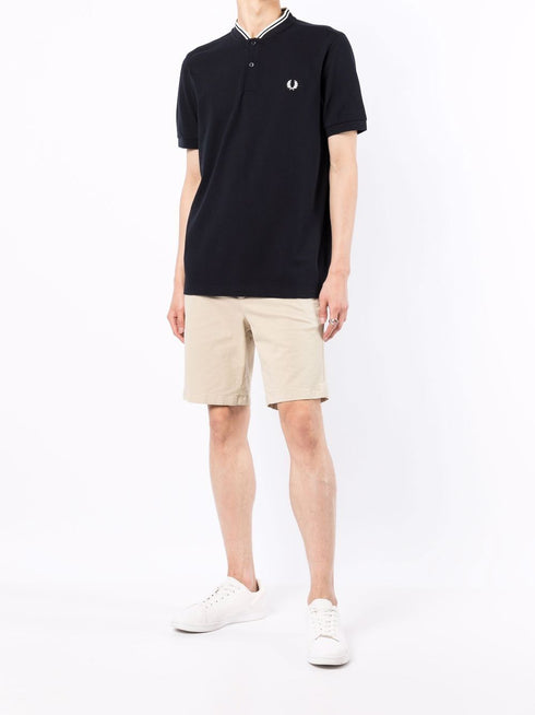 mock neck polo shirt
