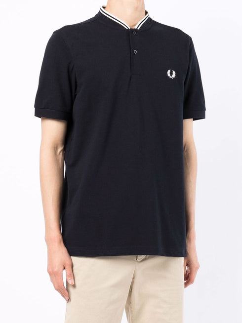 mock neck polo shirt