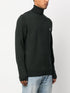 logo-embroidered roll-neck jumper