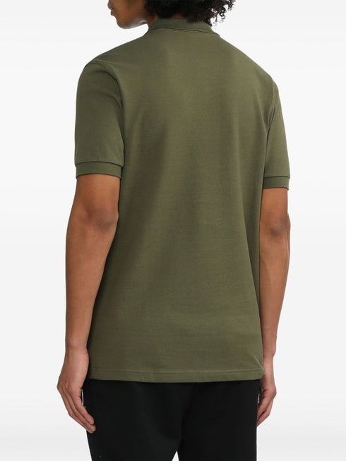 logo-embroidered cotton polo shirt