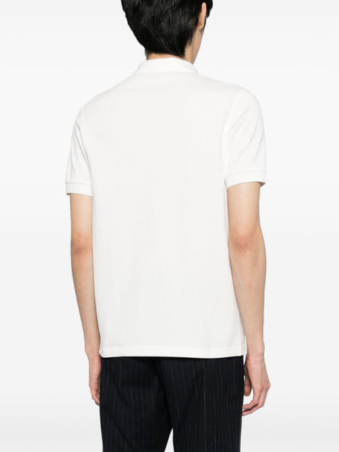 Laurel Wreath-embroidered cotton polo shirt