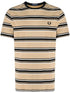 bawełniana koszulka w paski z haftowanym logo