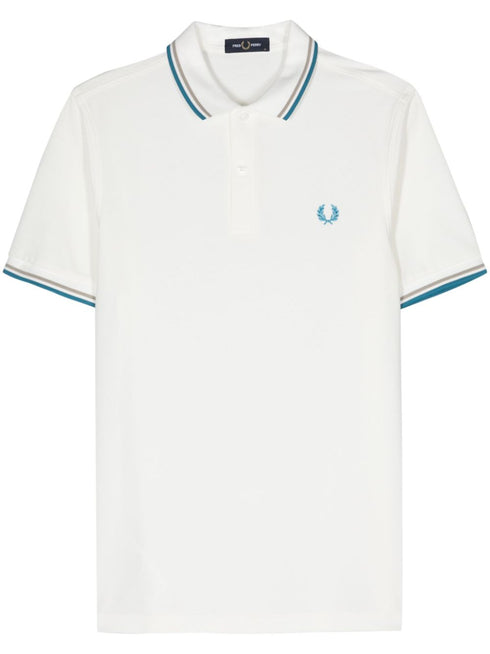 logo-embroidered cotton polo shirt