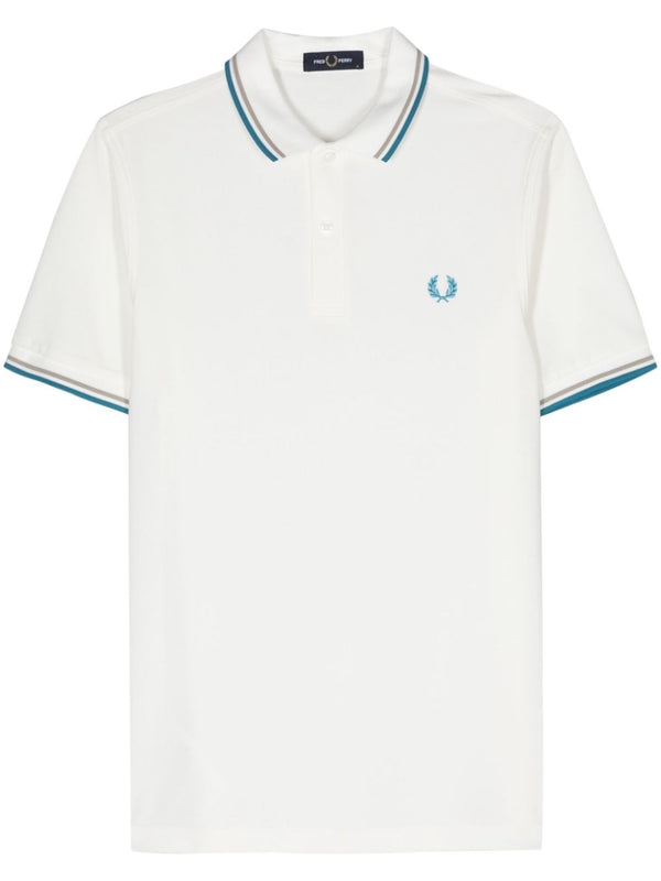 logo-embroidered cotton polo shirt
