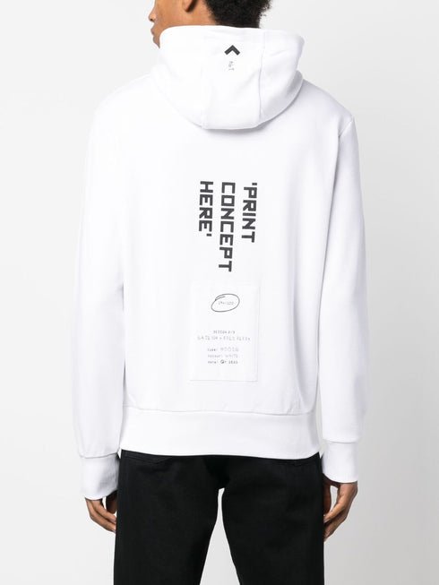 x GATE194 bluza z kapturem z nadrukiem sygnowanym