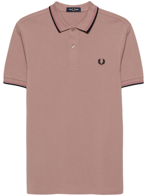 logo-embroidered cotton polo shirt