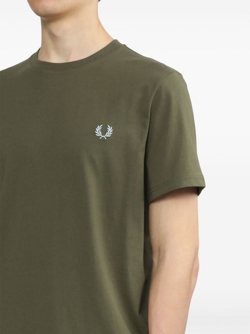 bawełniana koszulka z haftowanym logo