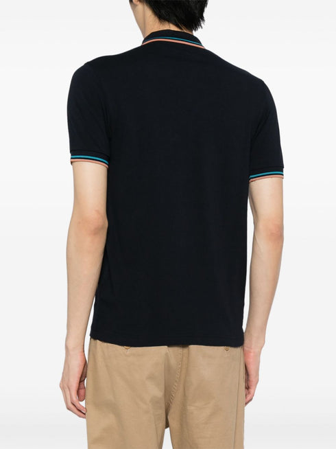 Laurel Wreath-embroidered cotton polo shirt