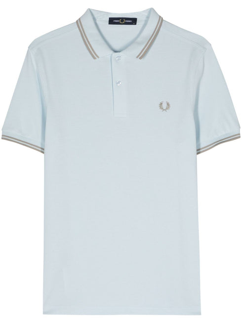 logo-embroidered cotton polo shirt