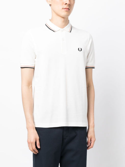 embroidered-logo polo shirt
