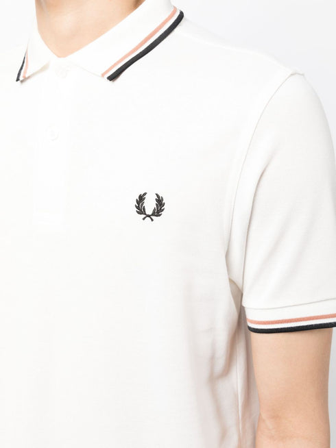 embroidered-logo polo shirt