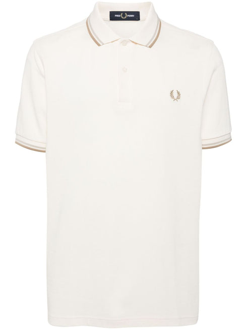 logo-embroidered cotton polo shirt
