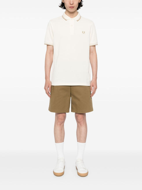 logo-embroidered cotton polo shirt