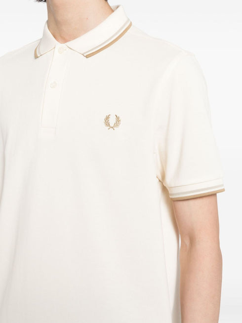 logo-embroidered cotton polo shirt