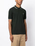contrast-trim cotton polo shirt