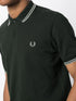 contrast-trim cotton polo shirt
