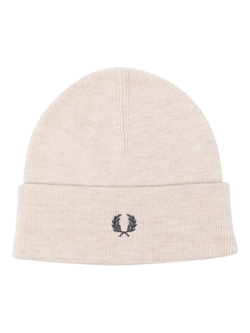 embroidered-logo beanie hat