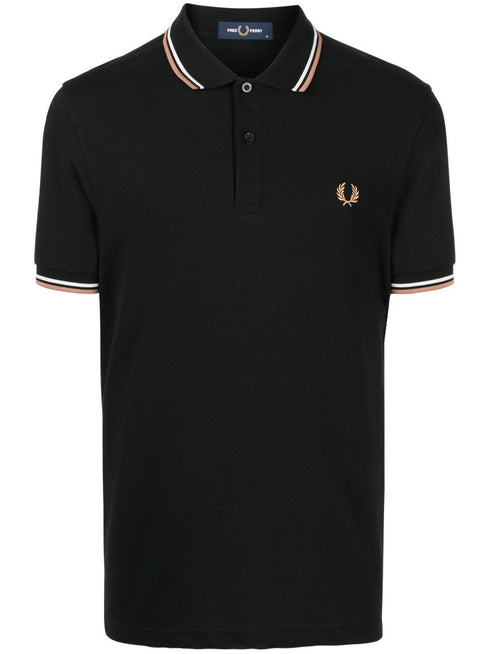 embroidered-logo polo shirt