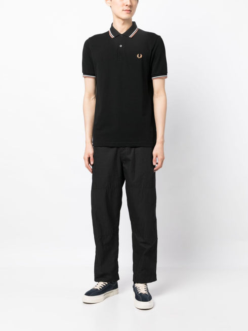 embroidered-logo polo shirt