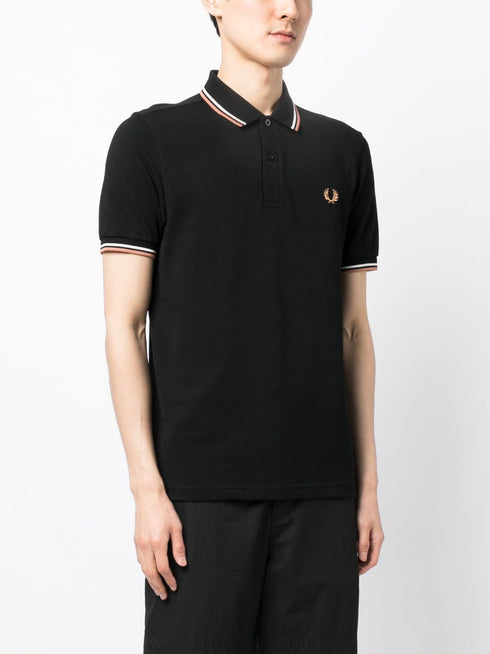 embroidered-logo polo shirt