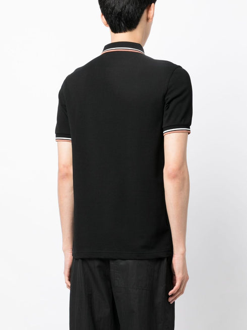 embroidered-logo polo shirt