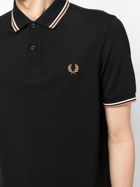 embroidered-logo polo shirt