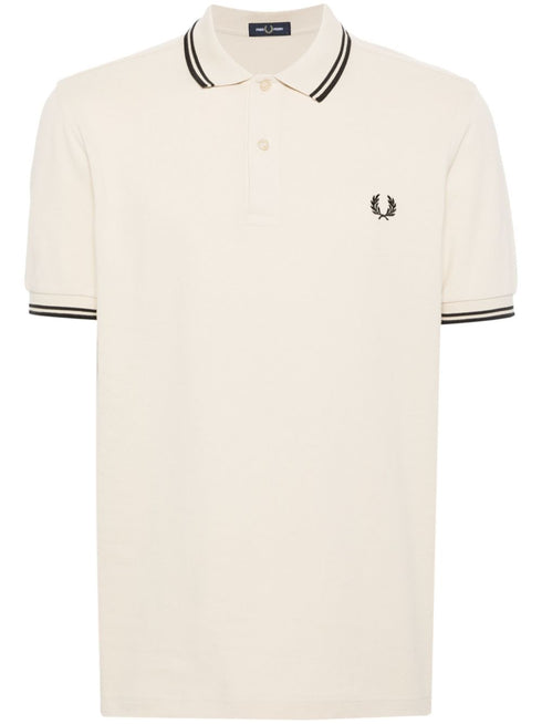 logo-embroidered cotton polo shirt
