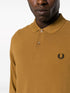 logo-embroidered long-sleeve polo shirt