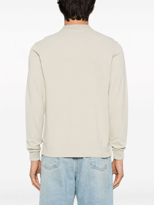 logo-embroidered cotton polo shirt