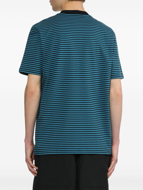 Koszulka w paski z haftowanym wieńcem laurowym