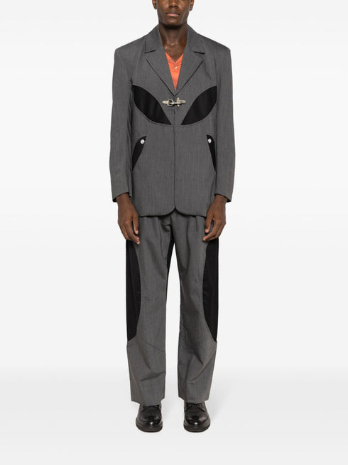 single-breasted virgin wool suit