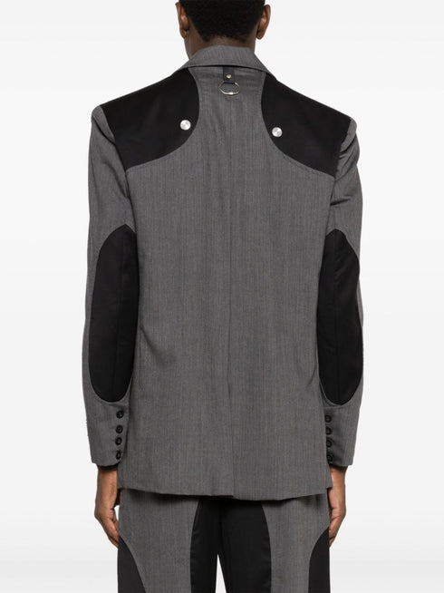 single-breasted virgin wool suit