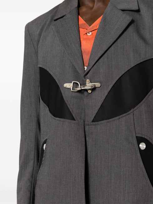 single-breasted virgin wool suit