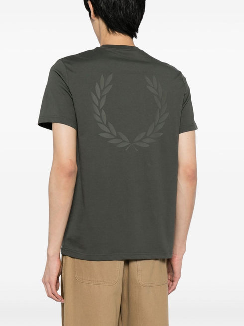 Koszulka z okrągłym dekoltem i nadrukiem Laurel Wreath