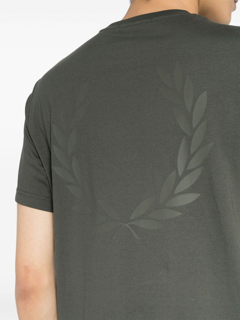 Koszulka z okrągłym dekoltem i nadrukiem Laurel Wreath