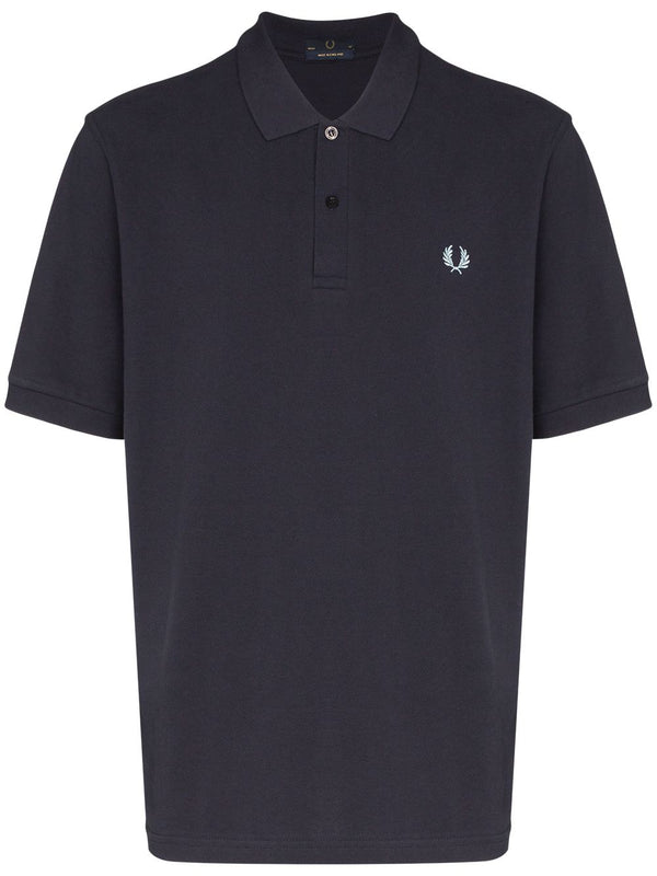 embroidered logo polo shirt
