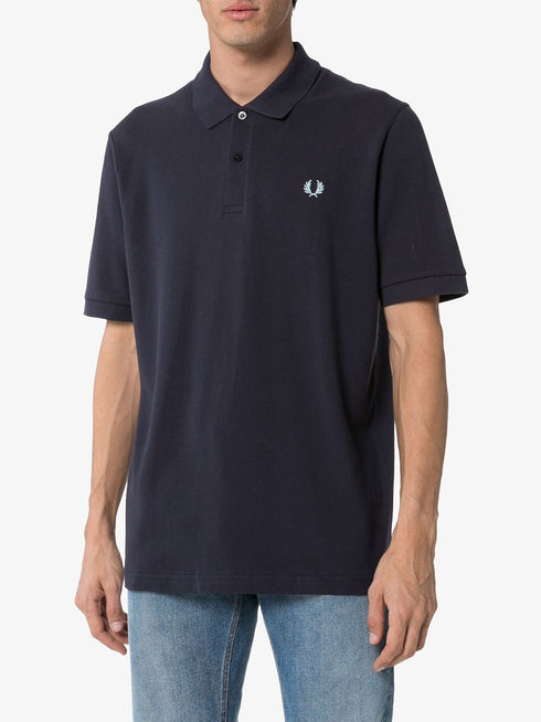embroidered logo polo shirt