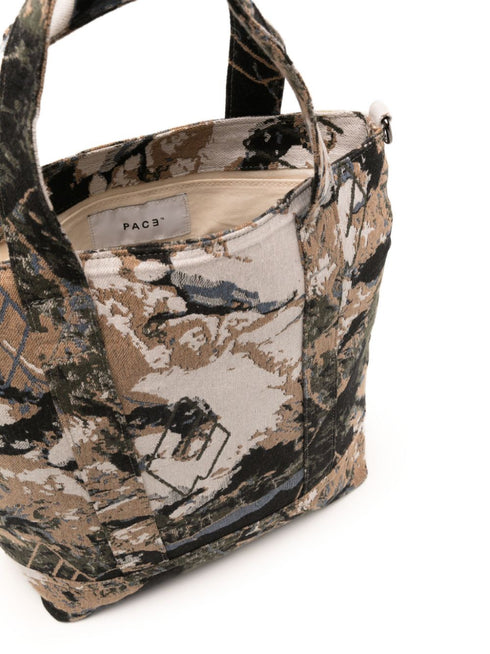 Swiss Alps-jacquard tote bag