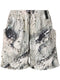 abstract-print drawstring shorts