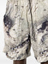 abstract-print drawstring shorts