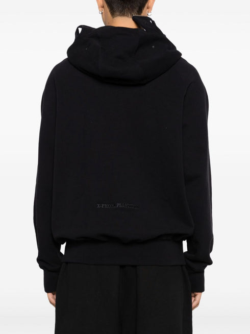 X-PHORA zip-up cotton hoodie