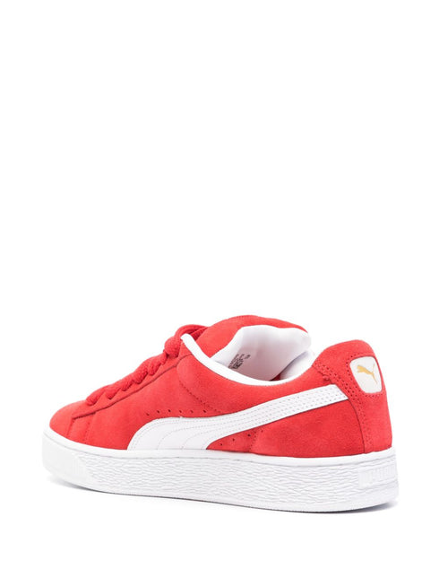 Suede XL logo-print sneakers