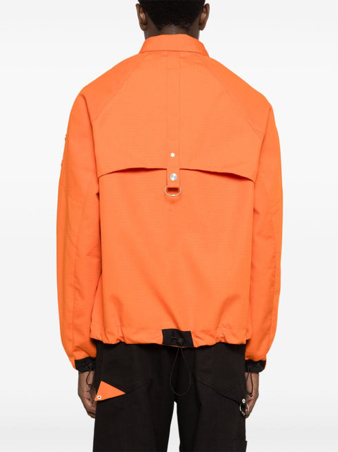 stud-detail shirt jacket