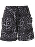 abstract-print drawstring shorts
